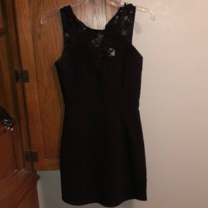 Black lace dress